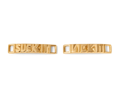 Shoe Lace Tag Bundle Suck it - Lick it